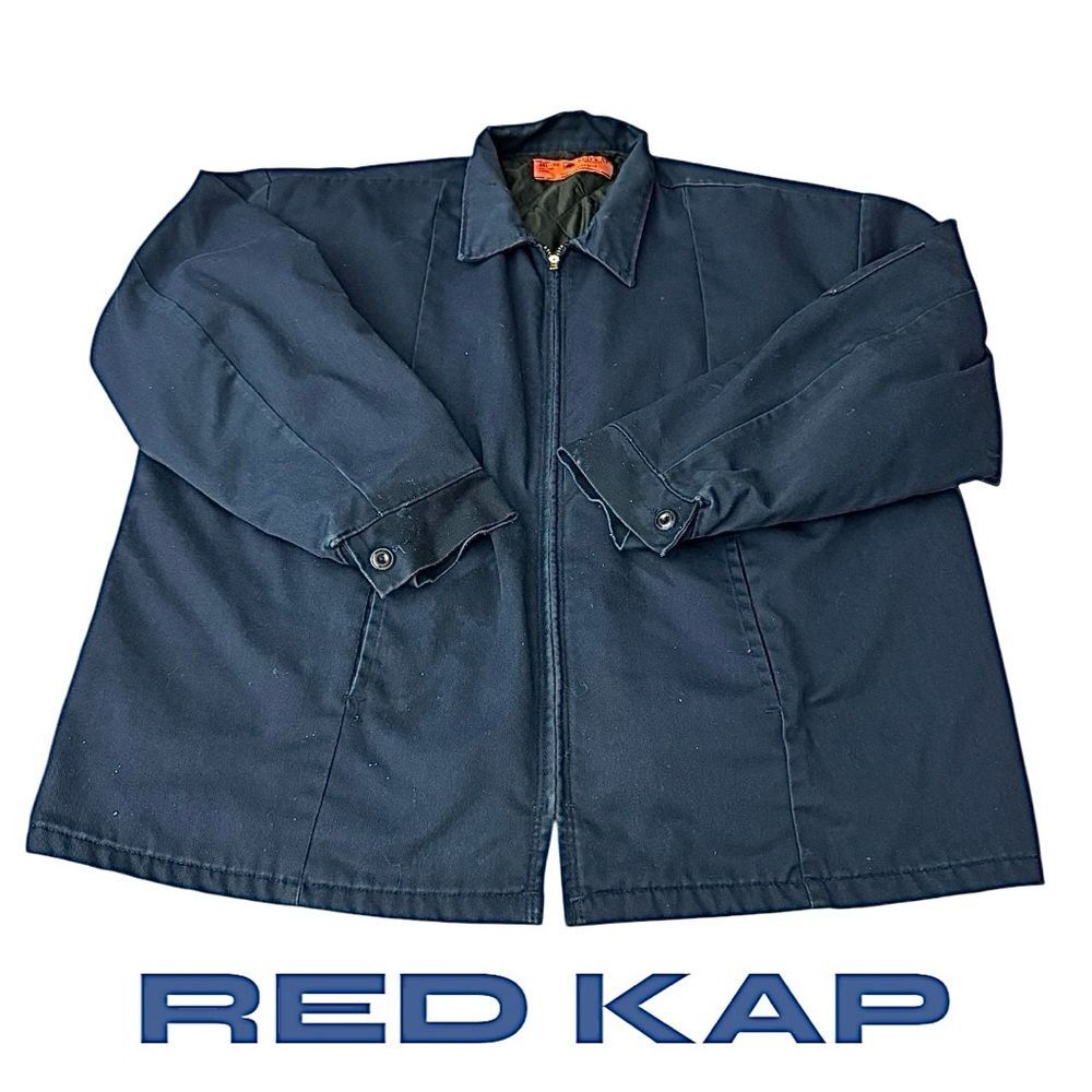 Red Kap Men’s Vintage-Inspired Bomber Jacket – Size 3XL